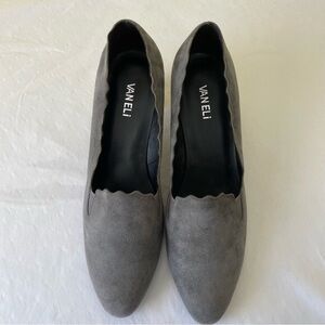 Vaneli Women's Charcoal Suede Flats